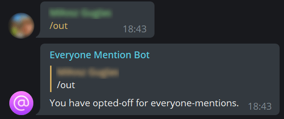 out command example