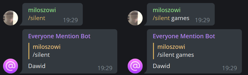 silent command example